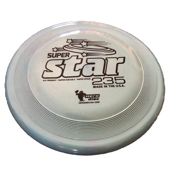 Hero Super Hero 235 Puncture Resistant Dog Frisbee Full Size Dog Disc USA Made - Picture 2 of 3